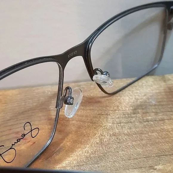 NEW Sean John Eyeglass Frame, Rx'able, gunmetal, men glasses,57-17-150, nose pad - Picture 4 of 5